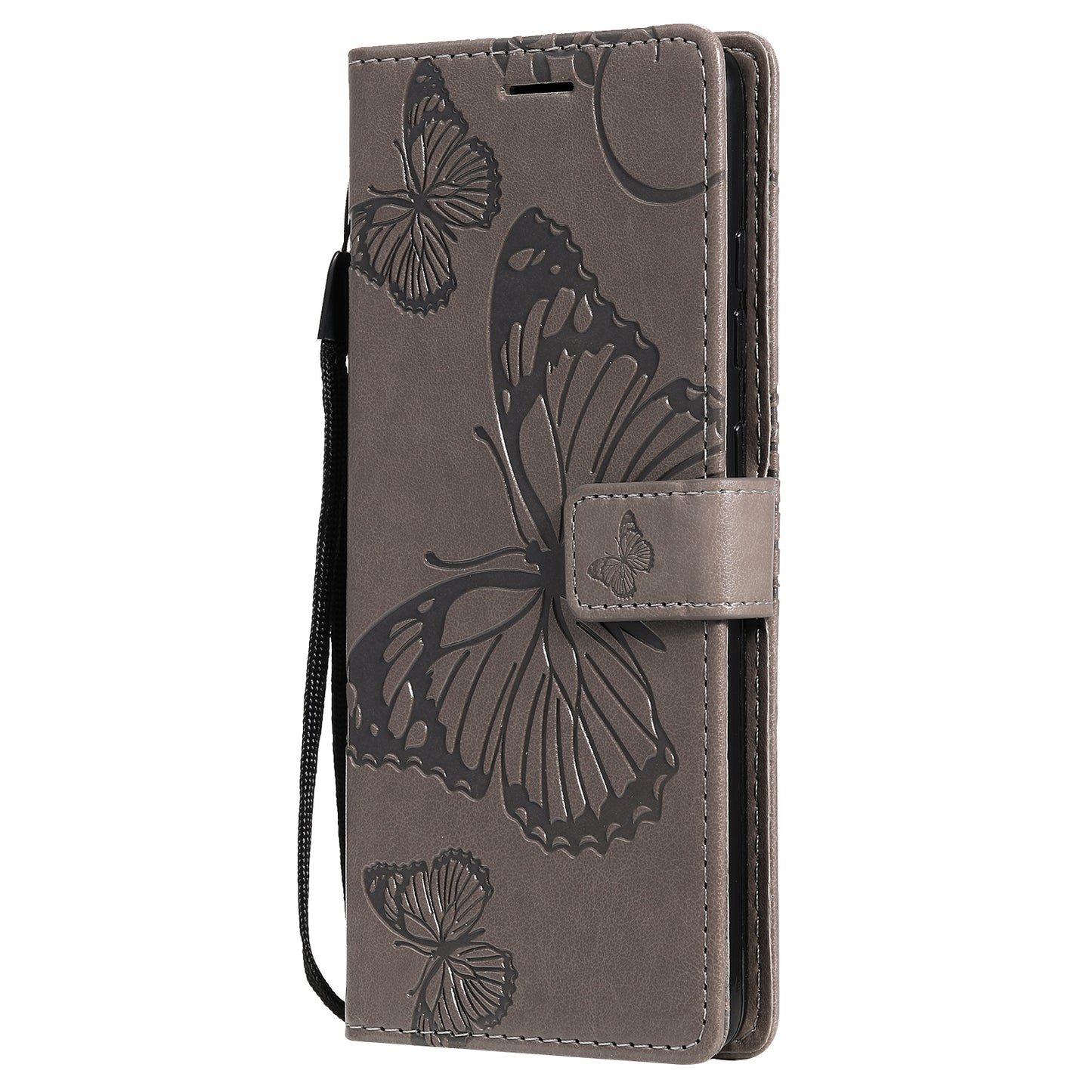 For Samsung Galaxy S20 FE/S20 Fan Edition/S20 FE 5G/S20 Fan Edition 5G/S20 Lite/S20 FE 2022 KT Imprinting Flower Series-2 Butterfly Pattern Imprinting Leather Wallet Phone Cover Case - Coffee