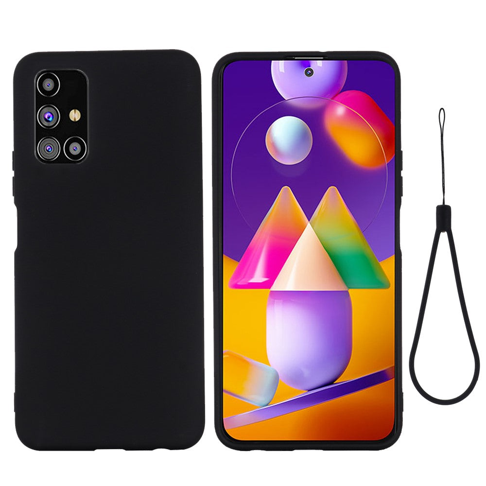 Liquid Silicone Phone Case for Samsung Galaxy M31s - Black