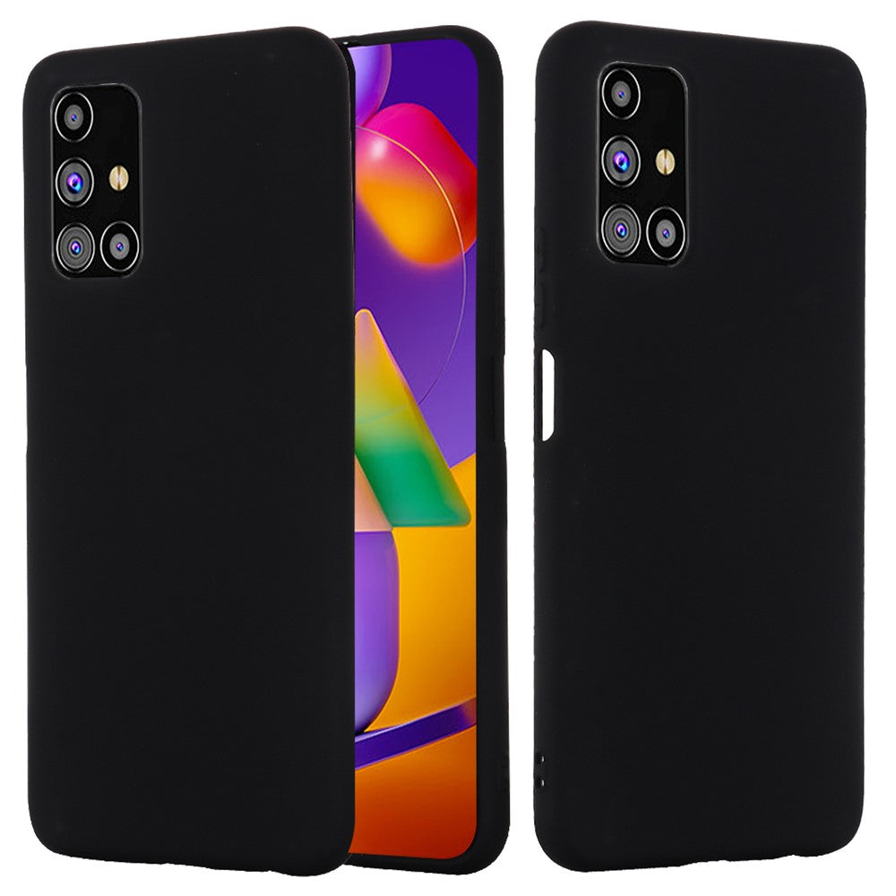 Liquid Silicone Phone Case for Samsung Galaxy M31s - Black