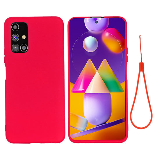 Liquid Silicone Phone Case for Samsung Galaxy M31s - Red