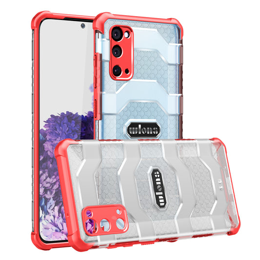Explorer Series Non-slip Hard PC + TPU Hybrid Case for Samsung Galaxy S20 4G/S20 5G  Phone Cover - Red