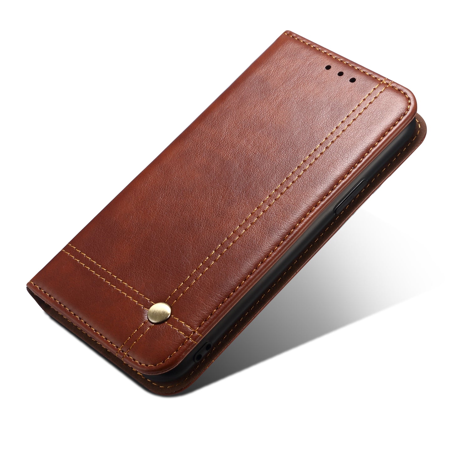 Leisure Style TPU + Crazy Horse Texture PU Leather Phone Cover Case for Samsung Galaxy S20 FE/S20 Fan Edition/S20 FE 5G/S20 Fan Edition 5G/S20 Lite - Brown