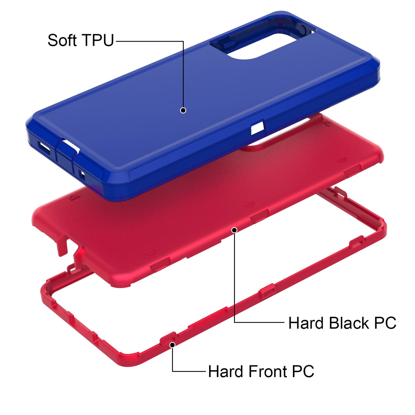 Belt Clip PC TPU Hybrid Case for Samsung Galaxy S20 FE/S20 Fan Edition/S20 FE 5G/S20 Fan Edition 5G - Purple/Rose