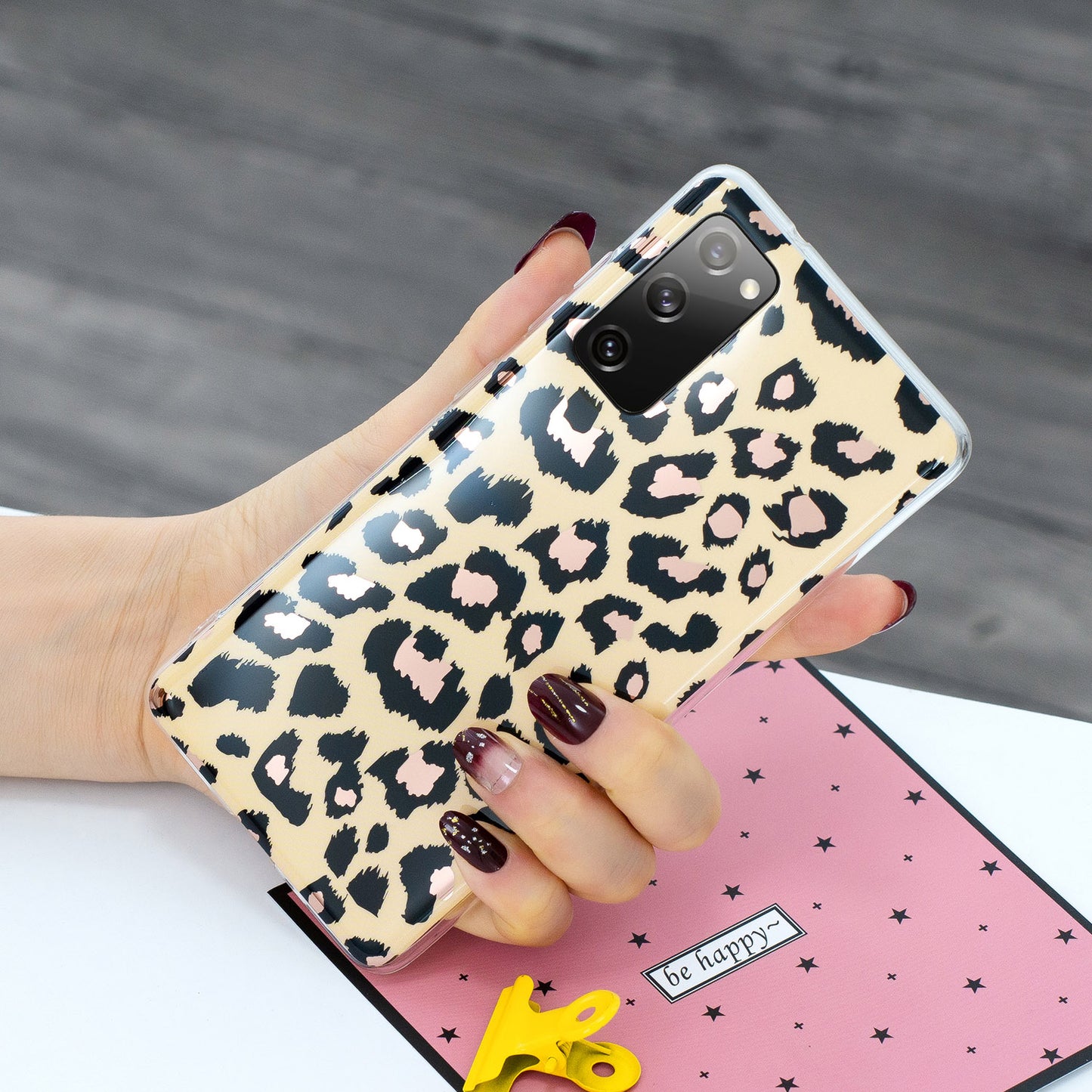 Marble Pattern Electroplating IMD TPU Phone Case for Samsung Galaxy S20 FE 4G/5G/2022/S20 Lite - Leopard