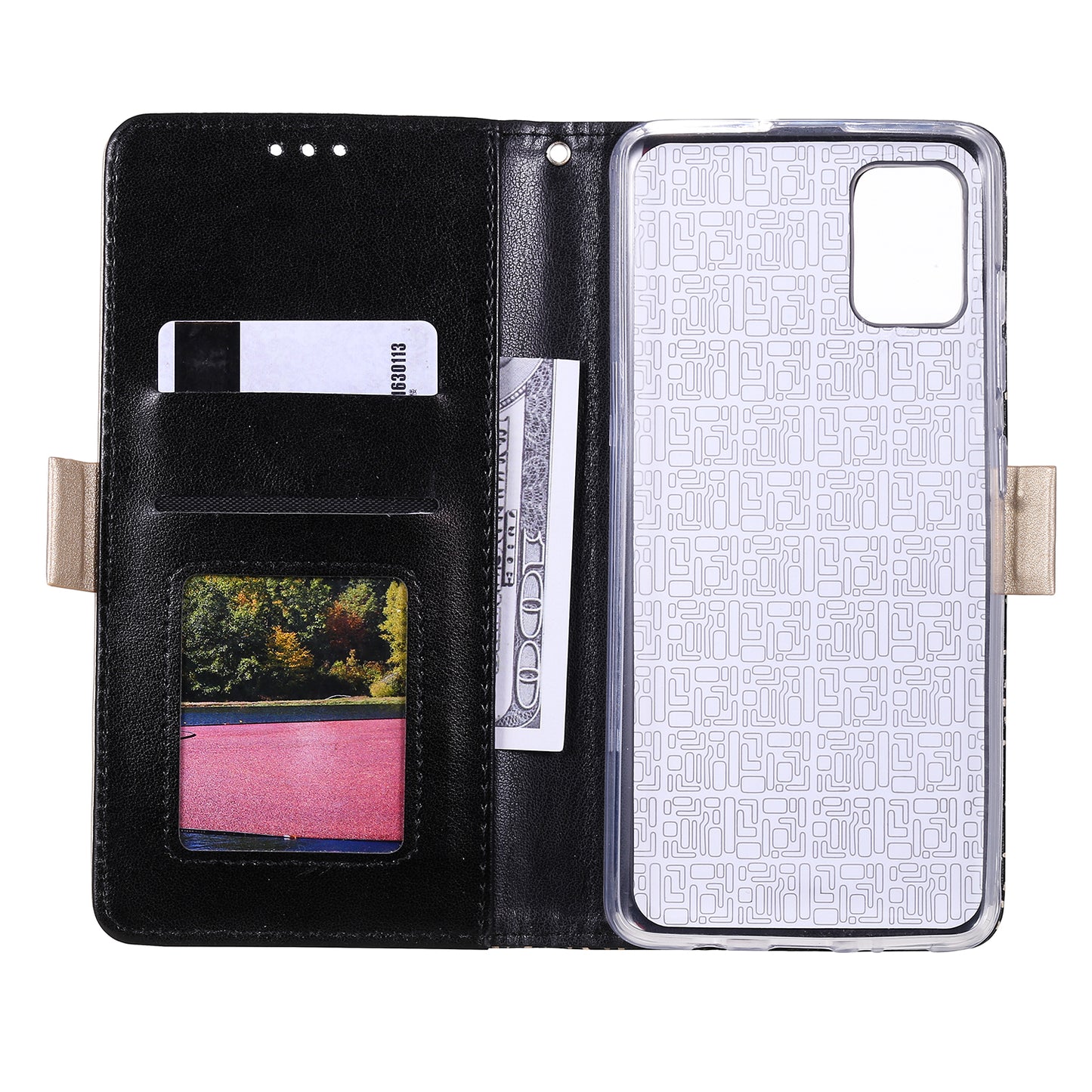 Lace Flower Skin Zipper Leather Cover for Samsung Galaxy S20 FE 4G/5G/2022/S20 Lite - Black