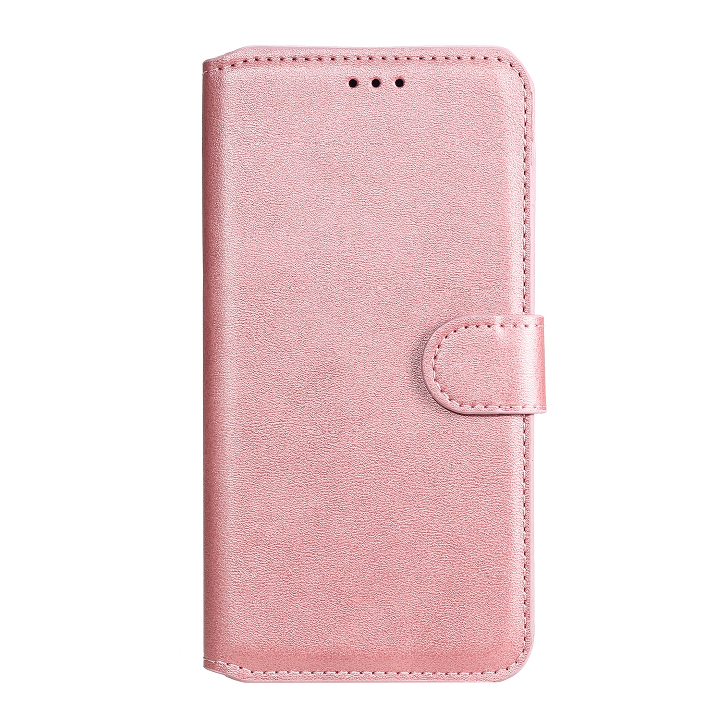 Wallet + Stand Classic Style Flip Leather Phone Case for Samsung Galaxy S20 FE 4G/5G/2022/S20 Lite - Rose Gold