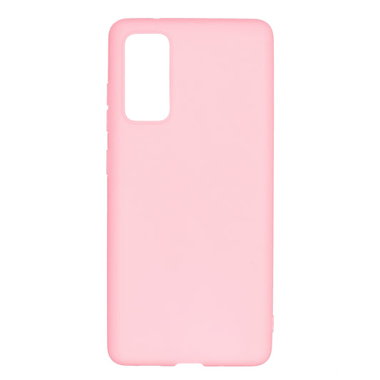 Pure Colour Matte Soft TPU Cover Phone Case for Samsung Galaxy S20 FE 4G/5G/2022/S20 Lite - Pink