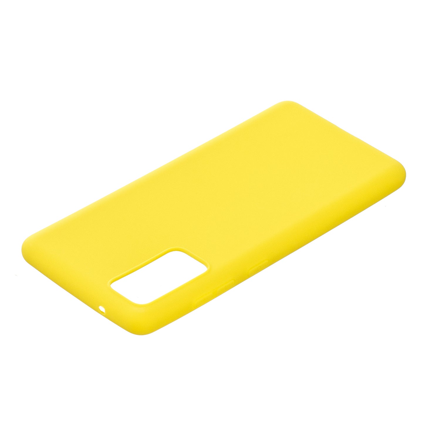 Pure Colour Matte Soft TPU Cover Phone Case for Samsung Galaxy S20 FE 4G/5G/2022/S20 Lite - Yellow