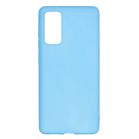 Pure Colour Matte Soft TPU Cover Phone Case for Samsung Galaxy S20 FE 4G/5G/2022/S20 Lite - Baby Blue