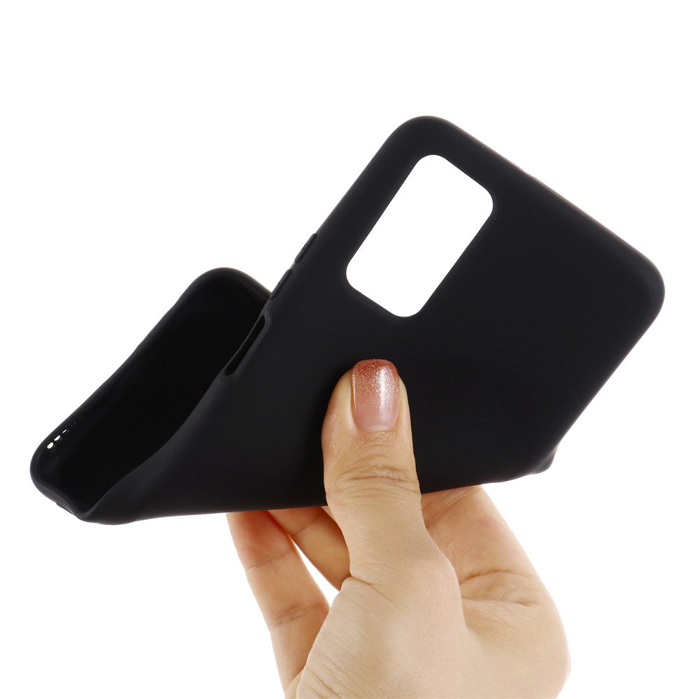 Liquid Silicone Phone Case for Samsung Galaxy M51 (Side Fingerprint Version) - Black