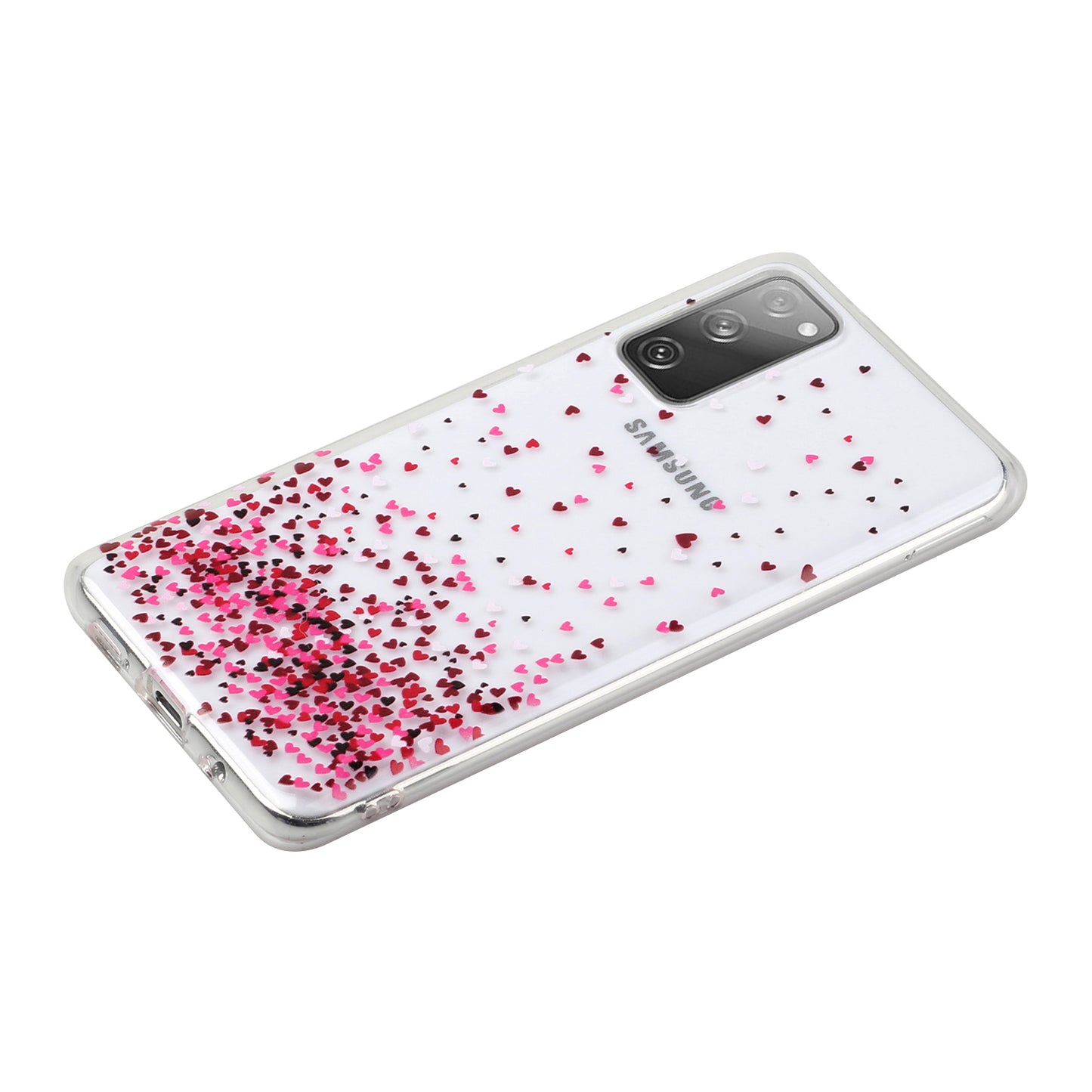 Patterned TPU Case for Samsung Galaxy S20 FE 4G/5G/2022/S20 Lite Cover - Hearts