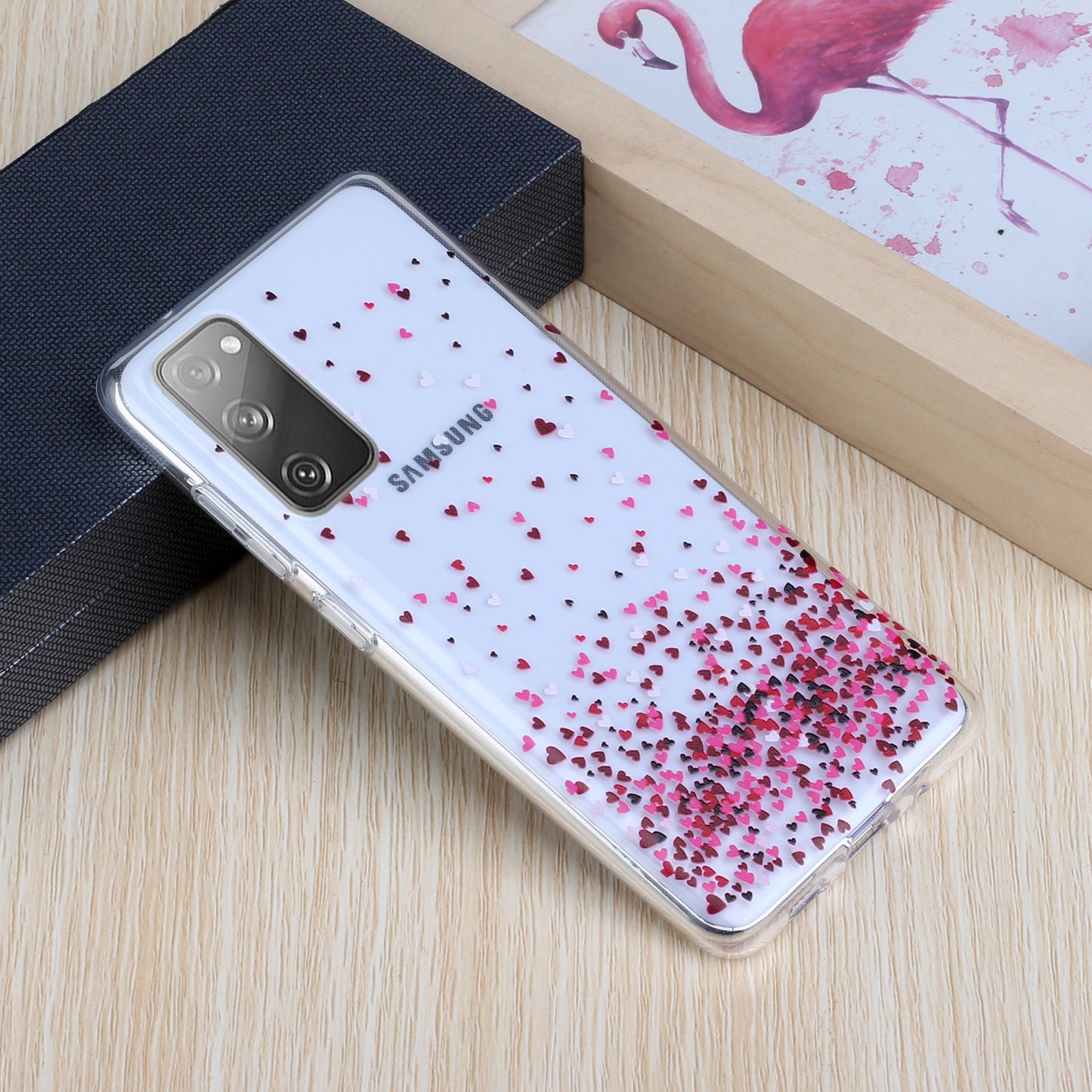 Patterned TPU Case for Samsung Galaxy S20 FE 4G/5G/2022/S20 Lite Cover - Hearts