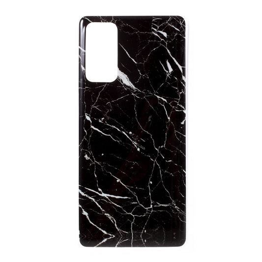 Glossy IMD Marble Pattern TPU Case for Samsung Galaxy S20 FE 4G/5G/2022/S20 Lite - Style A