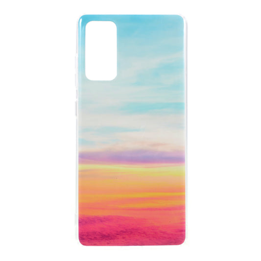 Glossy IMD Marble Pattern TPU Case for Samsung Galaxy S20 FE 4G/5G/2022/S20 Lite - Style B