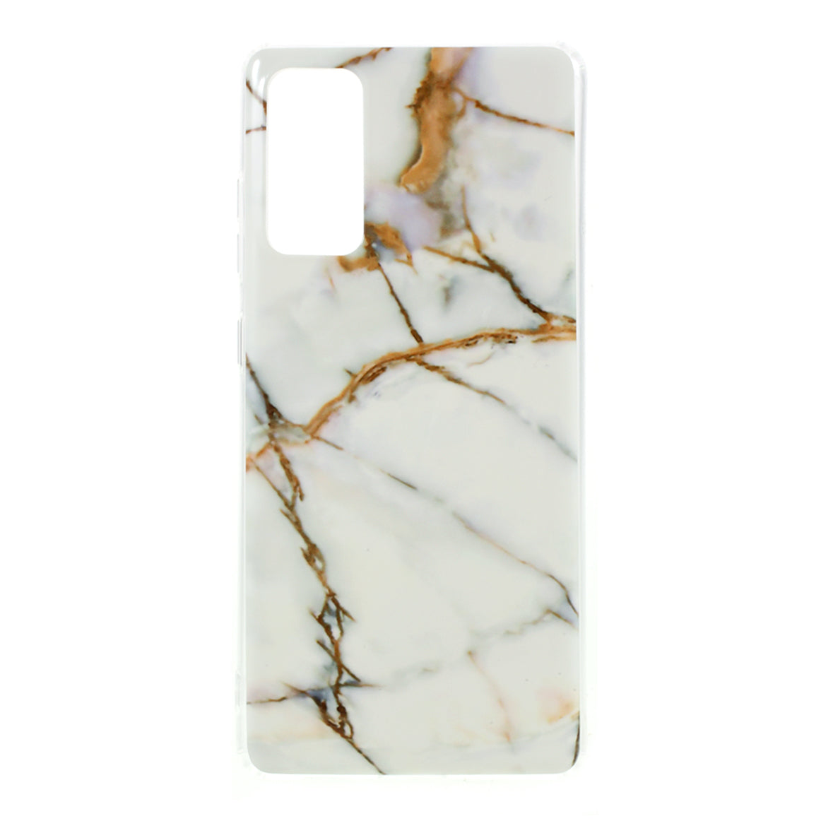Glossy IMD Marble Pattern TPU Case for Samsung Galaxy S20 FE 4G/5G/2022/S20 Lite - Style C