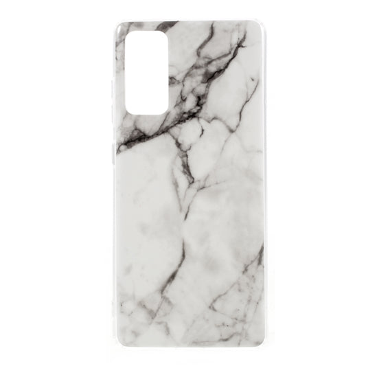 Glossy IMD Marble Pattern TPU Case for Samsung Galaxy S20 FE 4G/5G/2022/S20 Lite - Style D