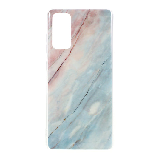 Glossy IMD Marble Pattern TPU Case for Samsung Galaxy S20 FE 4G/5G/2022/S20 Lite - Style E