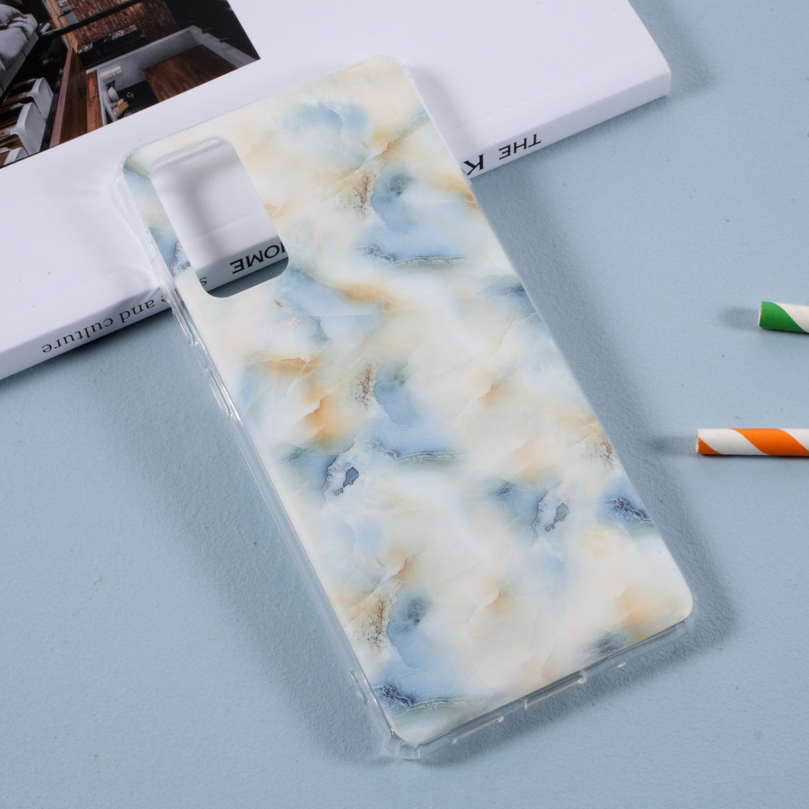 Frosted Marble Pattern Printing TPU Case for Samsung Galaxy S20 FE 4G/5G/2022/S20 Lite - Style E