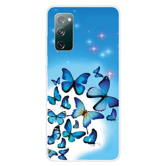 High Transmittance Patterned Shell for Samsung Galaxy S20 FE 4G/5G/2022/S20 Lite TPU Case - Beautiful Butterfly