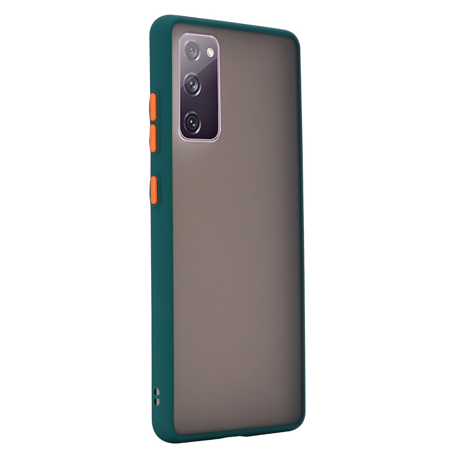 Matte Surface Skin-Touch-Feeling PC + TPU Hybrid Phone Protective Case for Samsung Galaxy S20 FE/S20 Fan Edition/S20 FE 5G/S20 Fan Edition 5G/S20 Lite - Green