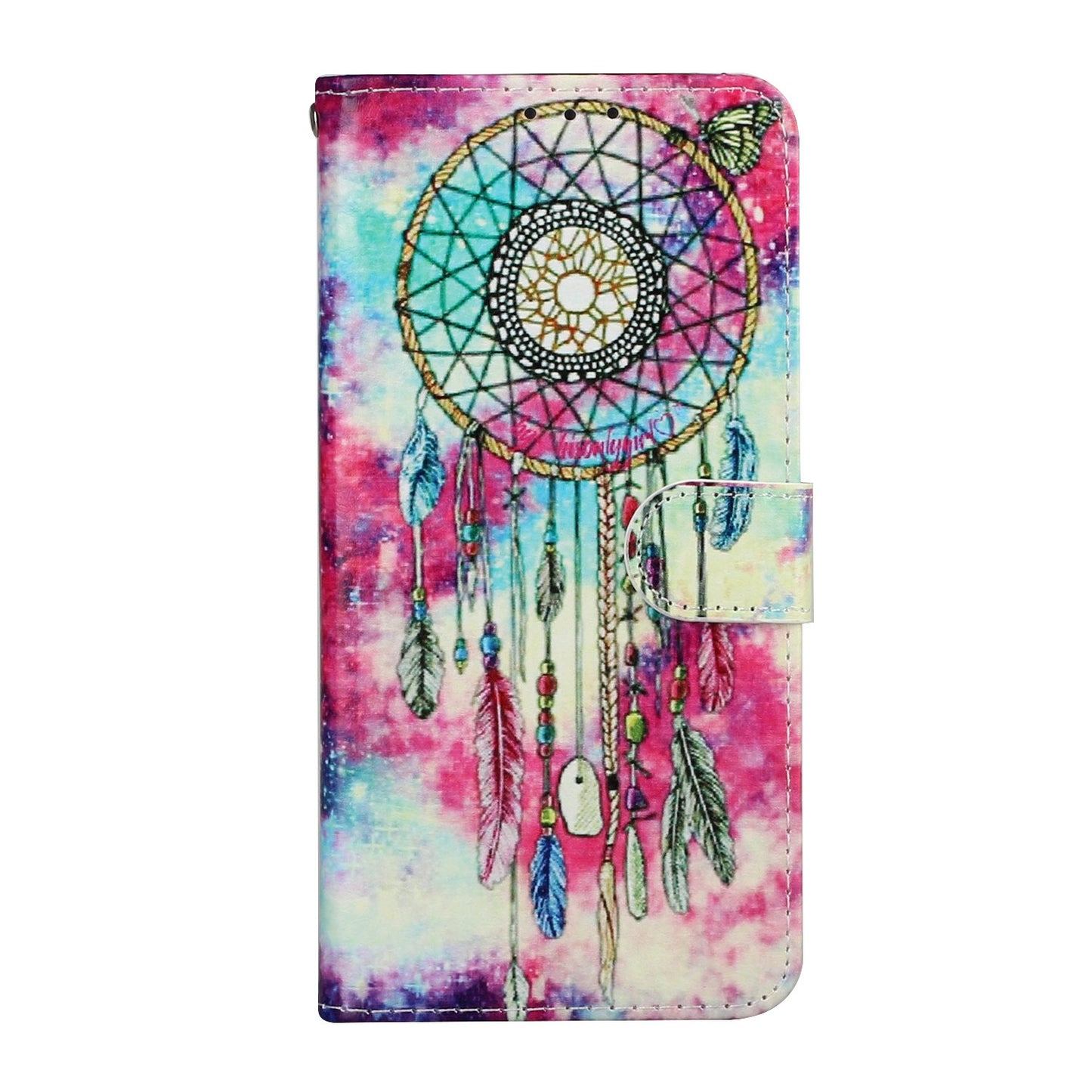 For Samsung Galaxy S20 FE 4G/5G/S20 Lite/S20 FE 2022 Pattern Printing Wallet Leather Protector Cover - Dream Catcher