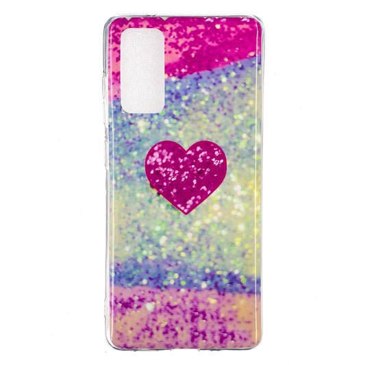 For Samsung Galaxy S20 FE 4G/5G/S20 Lite/S20 FE 2022 Marble Pattern Anti-drop IMD TPU Cover - Style T