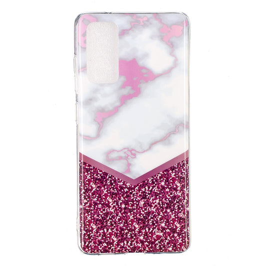 For Samsung Galaxy S20 FE 4G/5G/S20 Lite/S20 FE 2022 Marble Pattern Anti-drop IMD TPU Cover - Style V