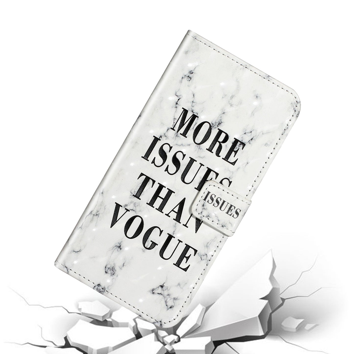 For Samsung Galaxy S20 FE 4G/5G/S20 Lite/S20 FE 2022 Light Spot Decor Pattern Printing Leather Case - Slogan