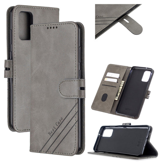 For Samsung Galaxy S20 FE 4G/5G/S20 Lite/S20 FE 2022 Classic Wallet Leather Stand Phone Protective Cover - Grey