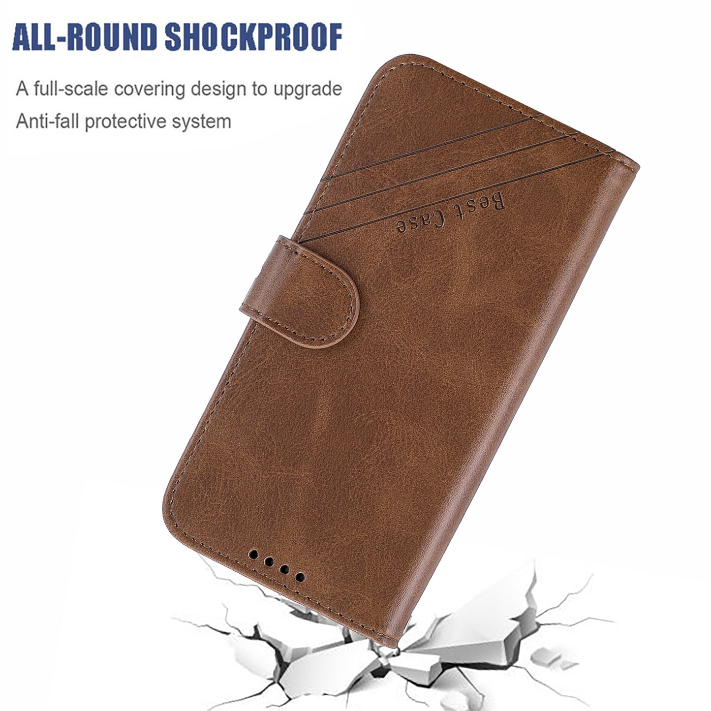 For Samsung Galaxy S20 FE 4G/5G/S20 Lite/S20 FE 2022 Classic Wallet Leather Stand Phone Protective Cover - Coffee