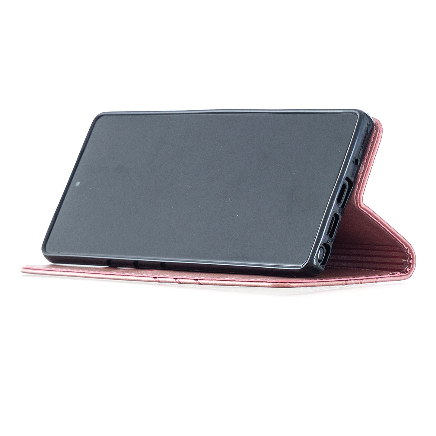 For Samsung Galaxy S20 FE 4G/5G/S20 Lite/S20 FE 2022 Classic Wallet Leather Stand Phone Protective Cover - Rose Gold