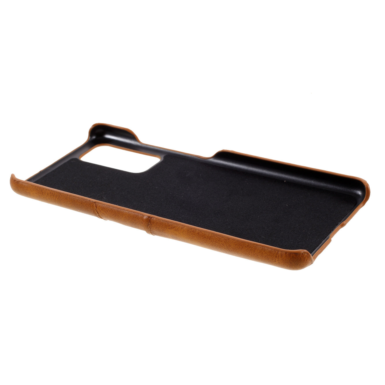 For Samsung Galaxy S20 FE 4G/5G/S20 Lite/S20 FE 2022 Double Card Slots PU Leather Coated PC Cover - Brown