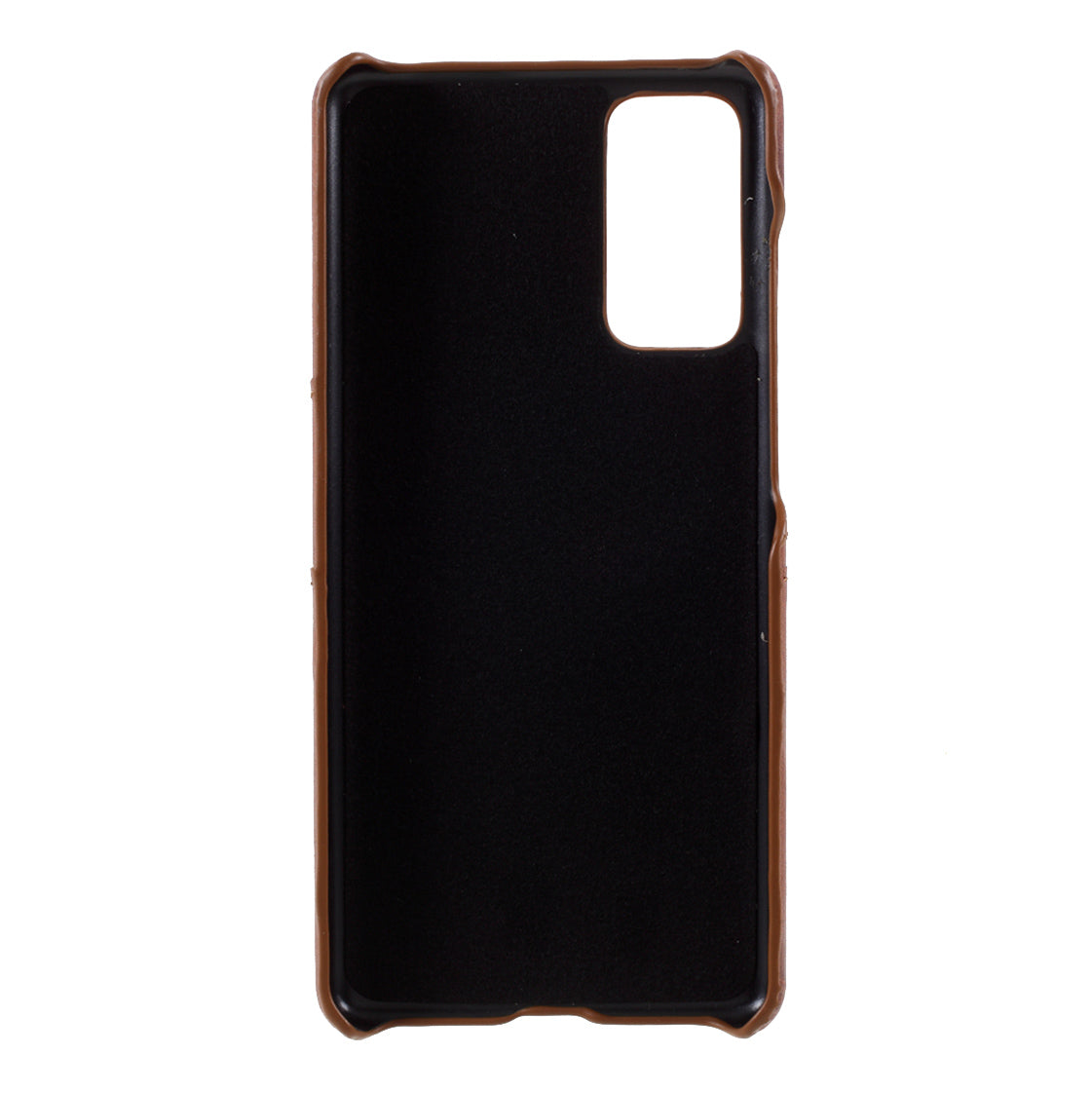 For Samsung Galaxy S20 FE 4G/5G/S20 Lite/S20 FE 2022 Double Card Slots PU Leather Coated PC Cover - Dark Brown