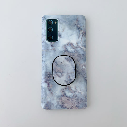 For Samsung Galaxy S20 FE 4G/5G/S20 Lite/S20 FE 2022 Kickstand Simple Marble Patterned TPU Cover - Style C