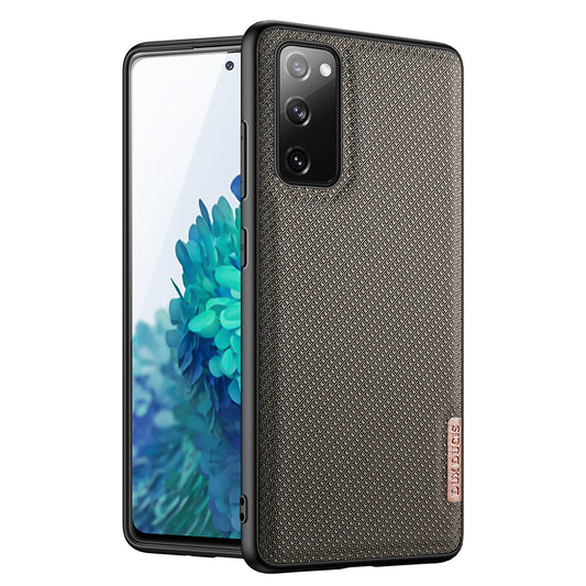 DUX DUCIS FINO Series TPU + Nylon Fabric Case for Samsung Galaxy S20 FE 4G/5G/S20 Lite/S20 FE 2022 - Army Green