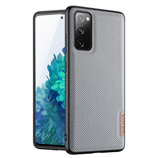 DUX DUCIS FINO Series TPU + Nylon Fabric Case for Samsung Galaxy S20 FE 4G/5G/S20 Lite/S20 FE 2022 - Blue