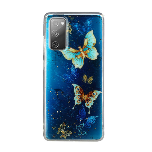 Glitter Sequins Inlaid Style TPU Phone Shell for Samsung Galaxy S20 FE/S20 Fan Edition/S20 FE 5G/S20 Fan Edition 5G - Butterfly