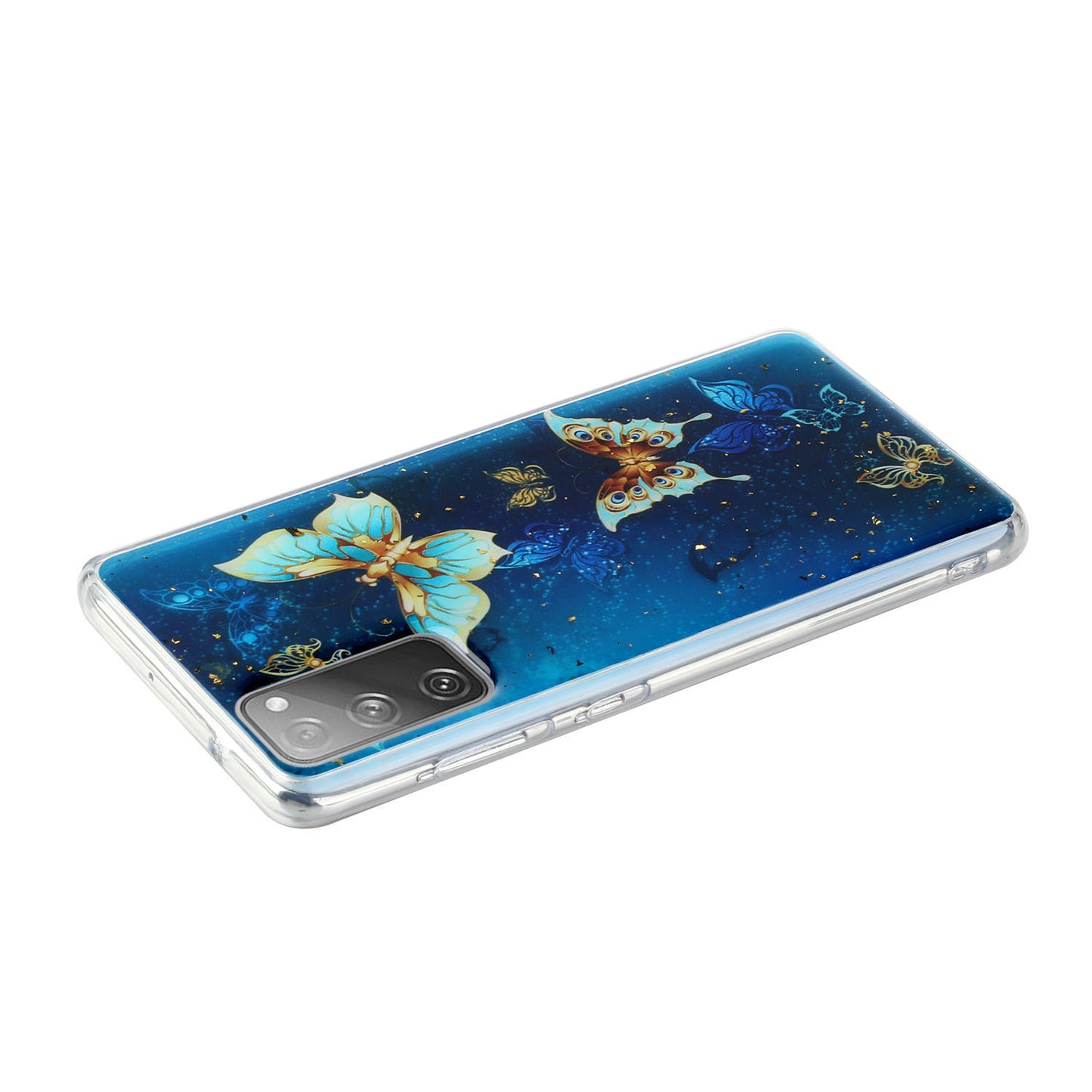 Glitter Sequins Inlaid Style TPU Phone Shell for Samsung Galaxy S20 FE/S20 Fan Edition/S20 FE 5G/S20 Fan Edition 5G - Butterfly