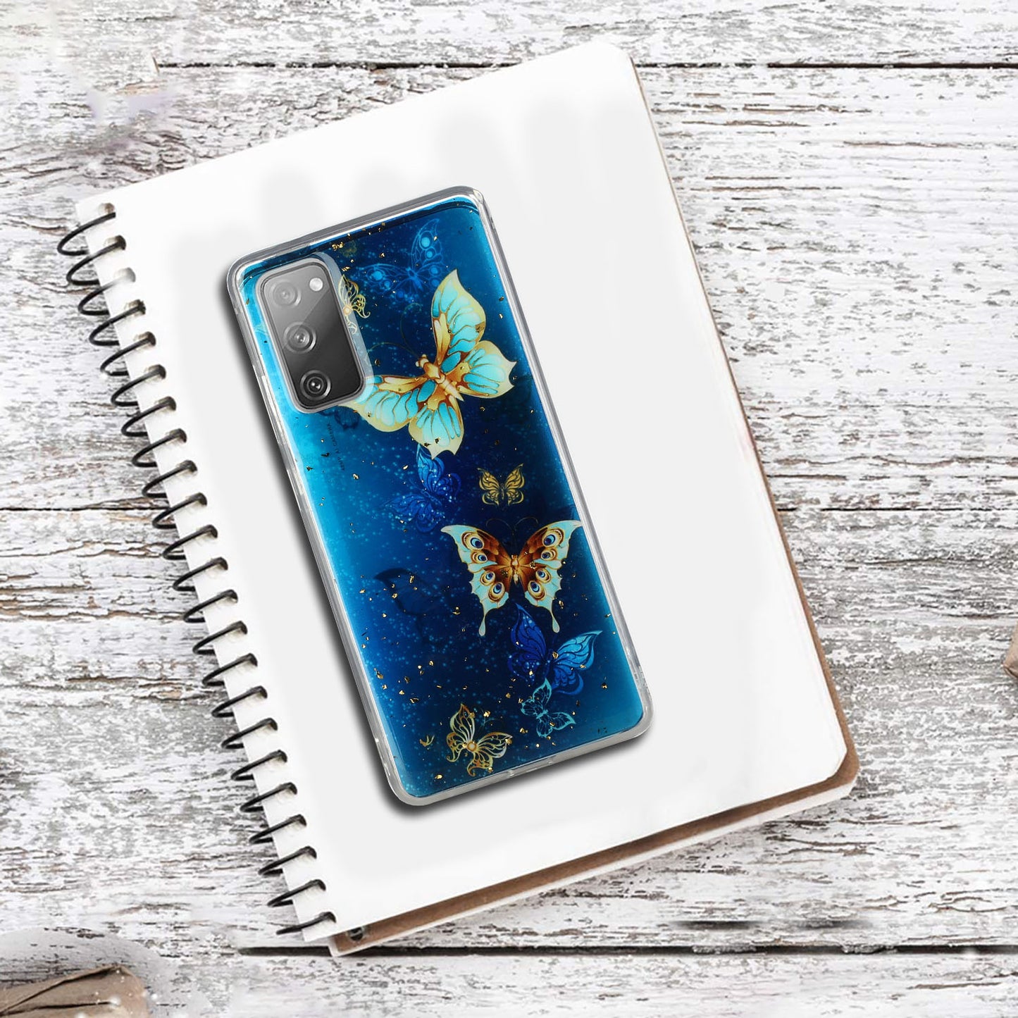 Glitter Sequins Inlaid Style TPU Phone Shell for Samsung Galaxy S20 FE/S20 Fan Edition/S20 FE 5G/S20 Fan Edition 5G - Butterfly