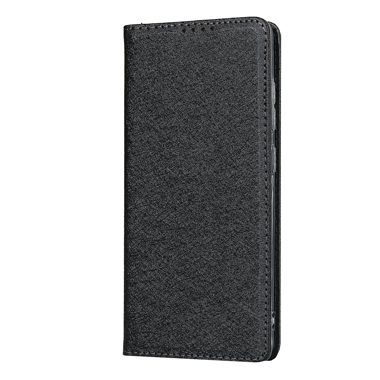 Silk Skin Leather Wallet Stand Protective Phone Case for Samsung Galaxy S20 FE/S20 Fan Edition/S20 FE 5G/S20 Fan Edition 5G - Black