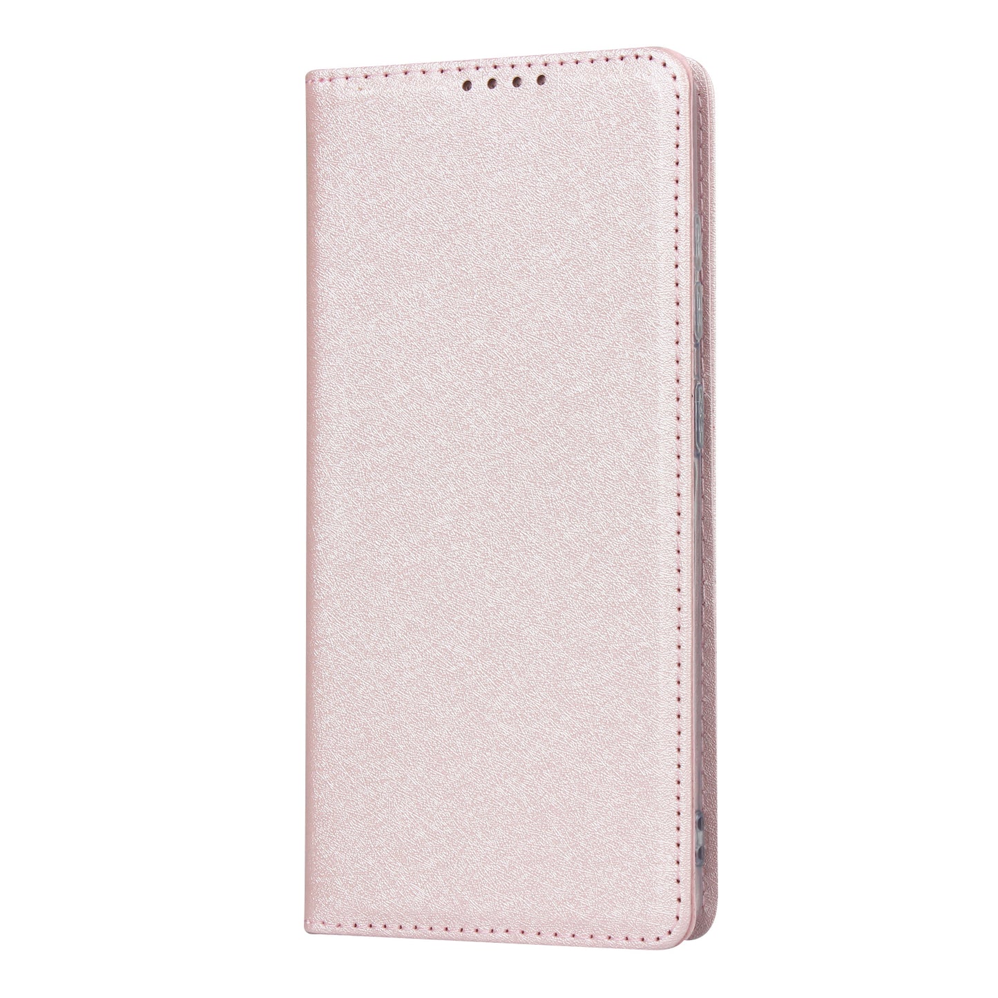 Silk Skin Leather Wallet Stand Protective Phone Case for Samsung Galaxy S20 FE/S20 Fan Edition/S20 FE 5G/S20 Fan Edition 5G - Rose Gold
