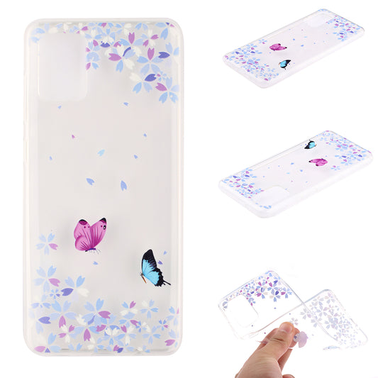 High Transmittance Shell Pattern Printing TPU Phone Case for Samsung Galaxy S20 FE/S20 FE 5G/S20 Lite - Two Butterflies