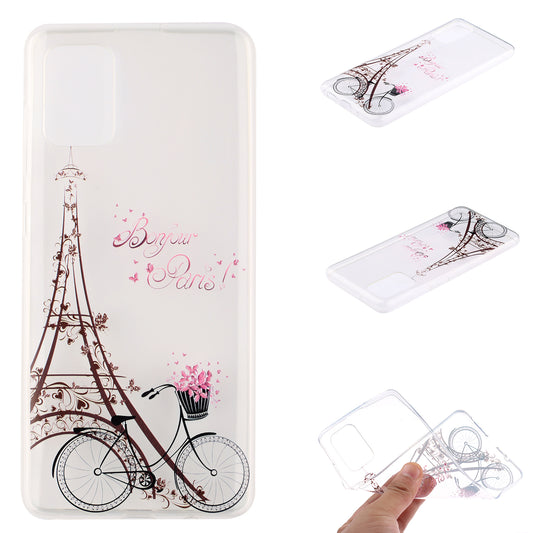 High Transmittance Shell Pattern Printing TPU Phone Case for Samsung Galaxy S20 FE/S20 FE 5G/S20 Lite - Tower