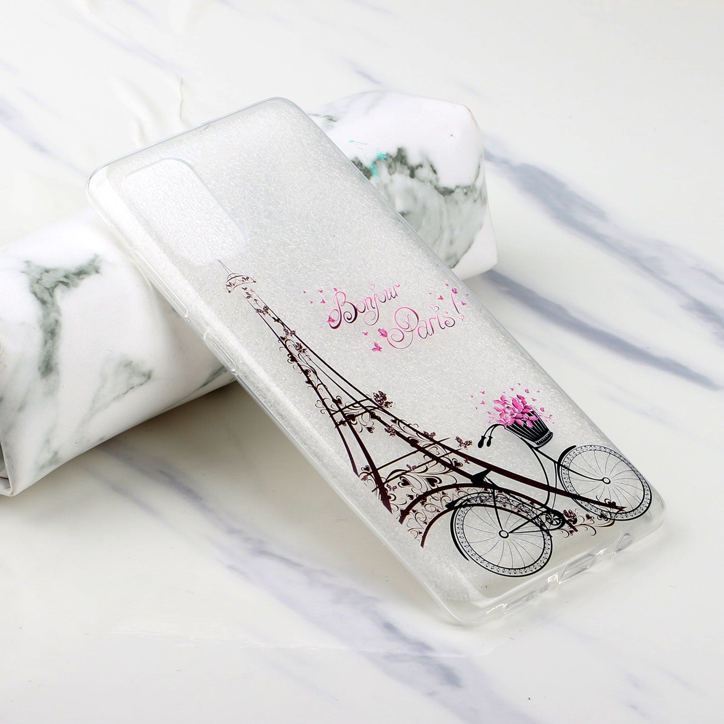 High Transmittance Shell Pattern Printing TPU Phone Case for Samsung Galaxy S20 FE/S20 FE 5G/S20 Lite - Tower
