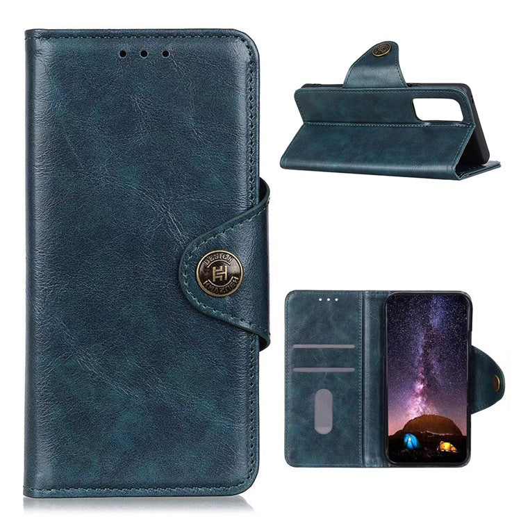 Wallet Stand Flip Leather Case Phone Cover for Samsung Galaxy A52 4G/5G / A52s 5G - Blue