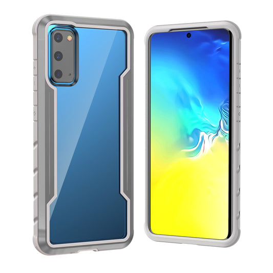 Full Protection Anti-Drop Hybrid Cover Phone Shell for Samsung Galaxy S20 4G/S20 5G - Grey