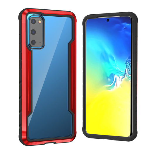 Full Protection Anti-Drop Hybrid Cover Phone Shell for Samsung Galaxy S20 4G/S20 5G - Red