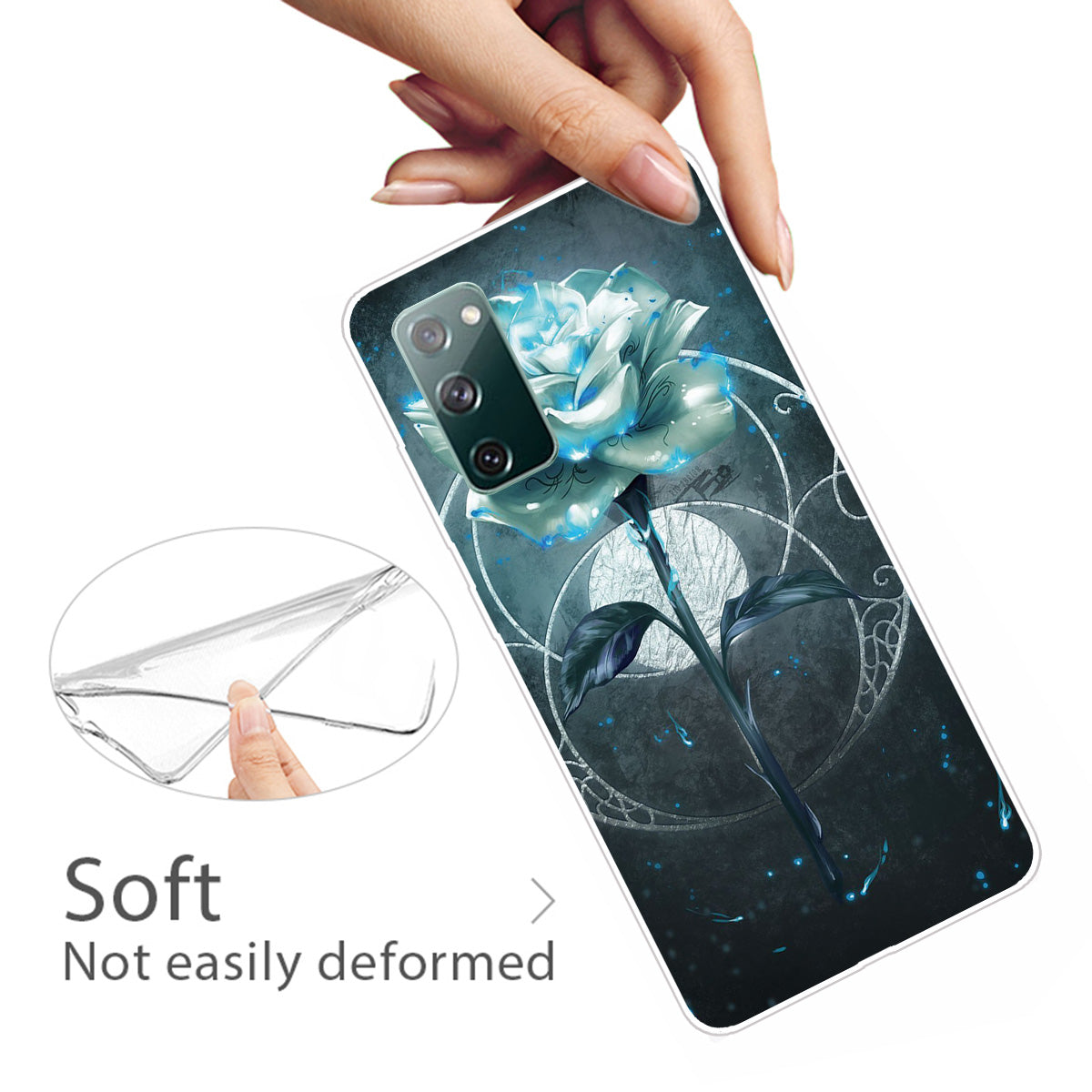 Pattern Printing Flexible TPU Phone Case for Samsung Galaxy S20 FE 4G/FE 5G/S20 Lite/S20 FE 2022 - Beautiful Flower