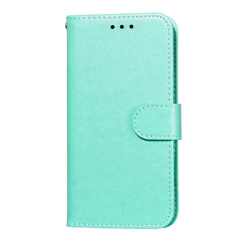 Dual-sided Magnetic Clasp Leather Shell for Samsung Galaxy A32 5G Wallet Stand Case - Green