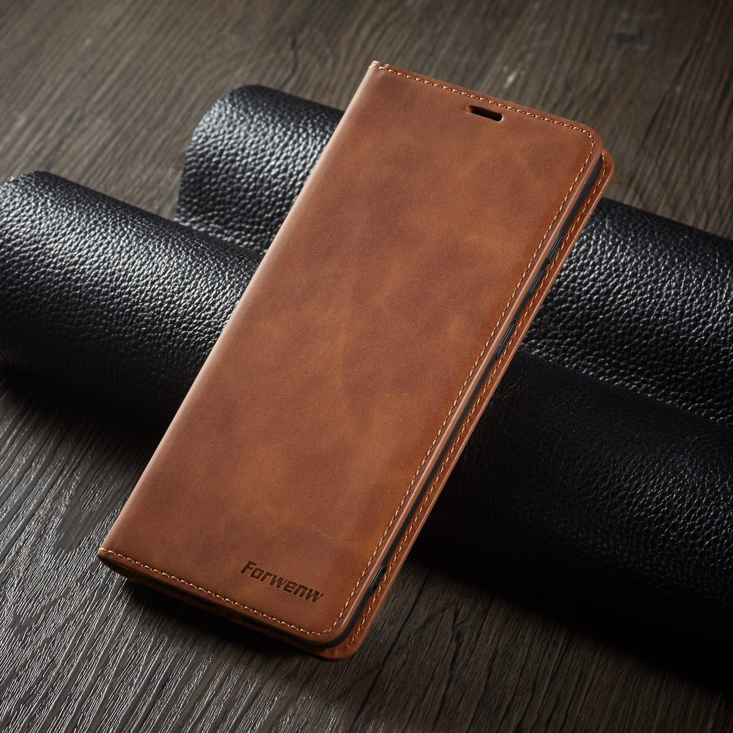 FORWENW Fantasy Series Skin Feeling Leather Case for Samsung Galaxy S20 FE 4G/FE 5G/S20 Lite/S20 FE 2022 - Brown
